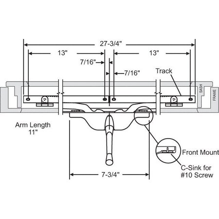 Strybuc Pivot Shoe Operator 11in 29-128-7